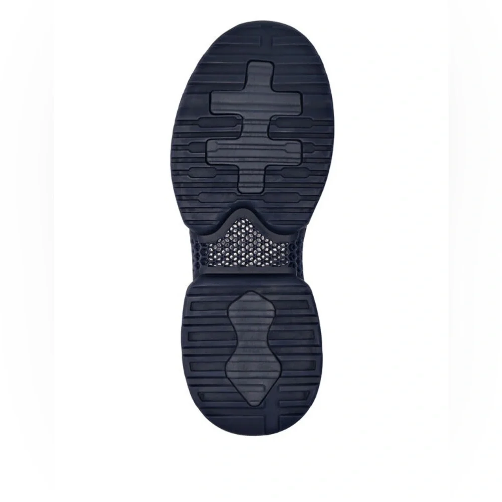 Philipp Plein Runner Iconic Navy Orange Techno Mesh Sneakers - Picture 8 of 12